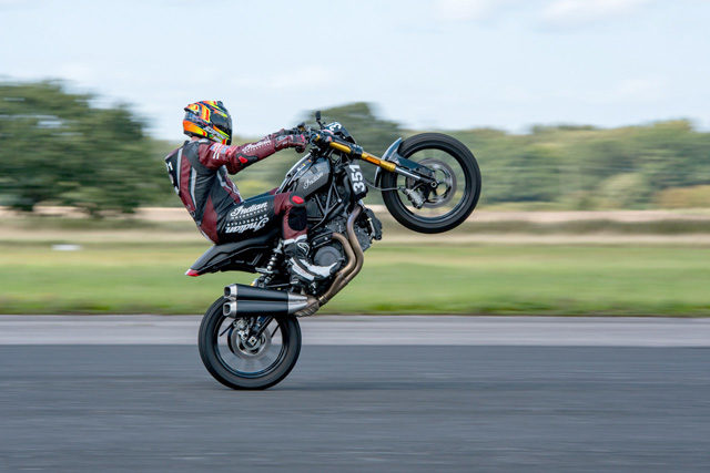 indian ftr1200 wheelie